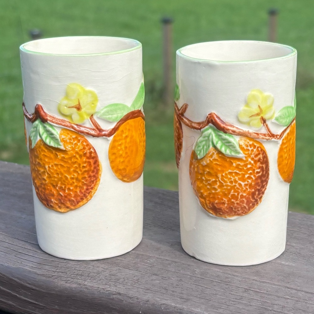 Vintage 1950’s Napcoware Juice Glasses!